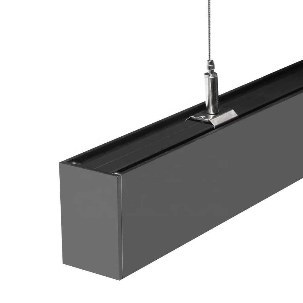 Simple Modern LED Linear Office Lighting Ceiling Hanging Dual-use Luminous Oem Creative Splicing Aluminium square Round Light