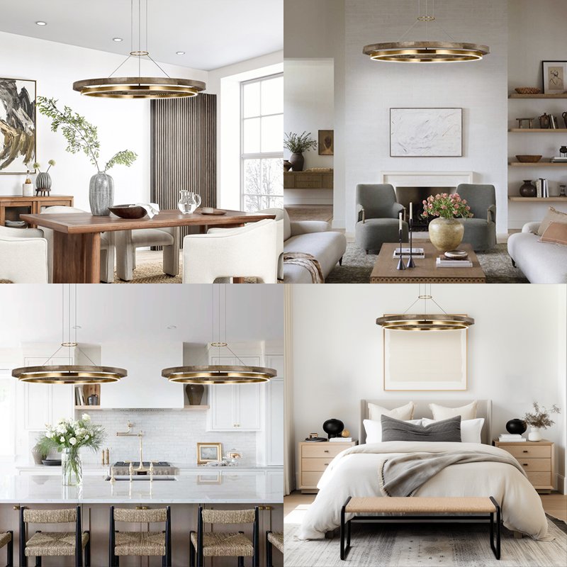American Design Living Room Hotel Hanging Lamp Modern Luxury Large Lights Decoration Lamp Pendant Lights
