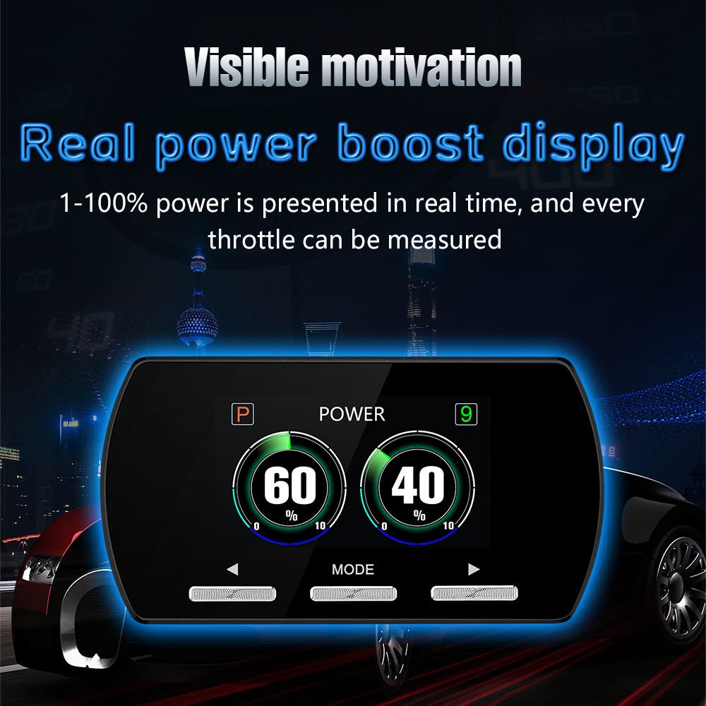 Car Speed up Accelerator LCD Screen 14 Drive Modes Auto Electronic Throttle Controller F2 Pedal Accelerator Gauge Meter