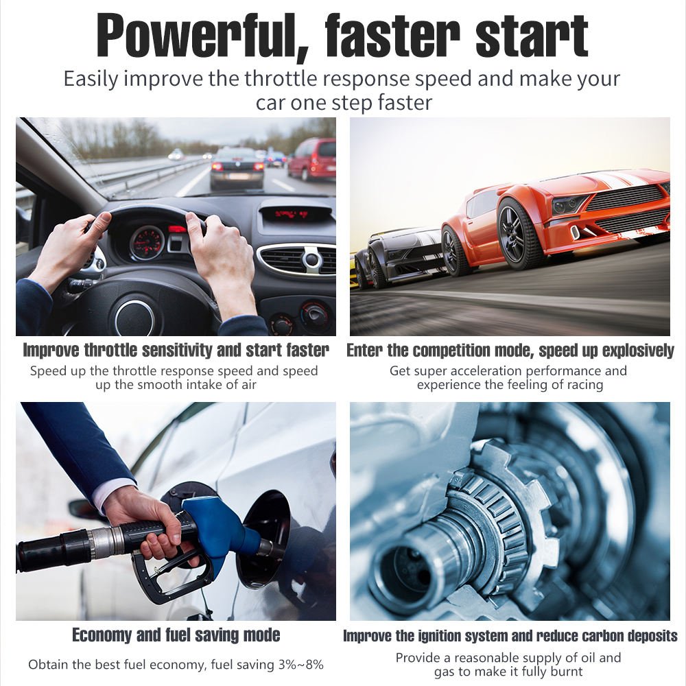 Car Speed up Accelerator LCD Screen 14 Drive Modes Auto Electronic Throttle Controller F2 Pedal Accelerator Gauge Meter