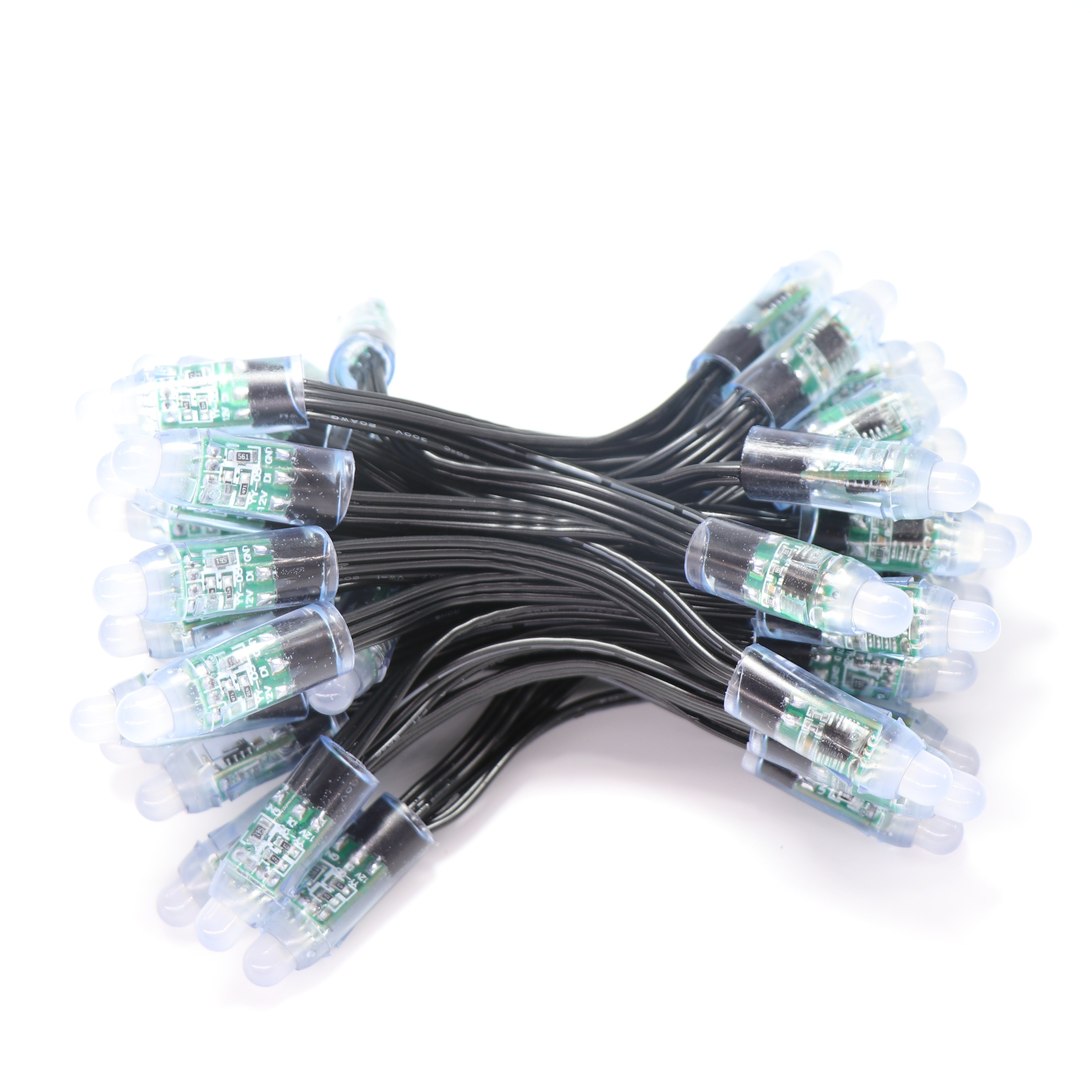 Ws2811 12mm 50LEDs Addressable Full Color 12V Pixel Led RGB DC5V Led Pixel Light