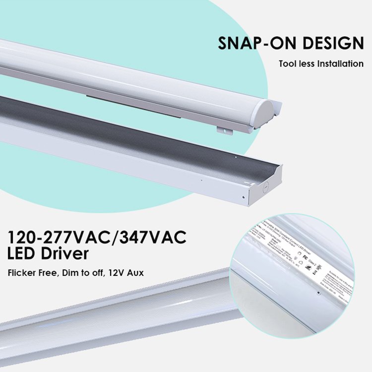 Guangdong 4ft 8ft Dali Dimmable LED Lighting Fixtures Recessed Linear Light Retrofit Linear Fixture for Commercial Office