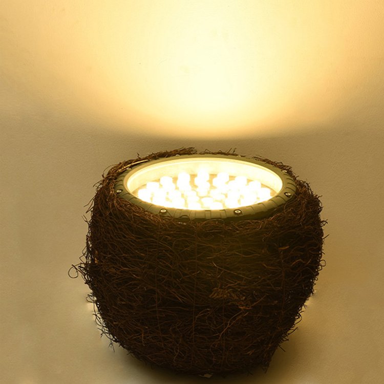 Outdoor Rainproof LED Bird's Nest Light Tree Light Garden Garden square Green Simulation Grass Vine Bird's Nest Tree Light