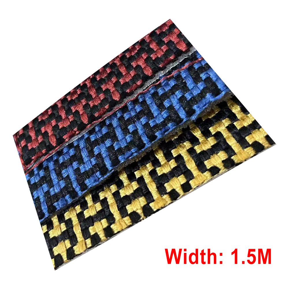 Yellow Kevlar Fabric Used for Door Panels Seat Grid Pattern 1X1.5 Meters Best-Selling High-Quality Automotive Parts
