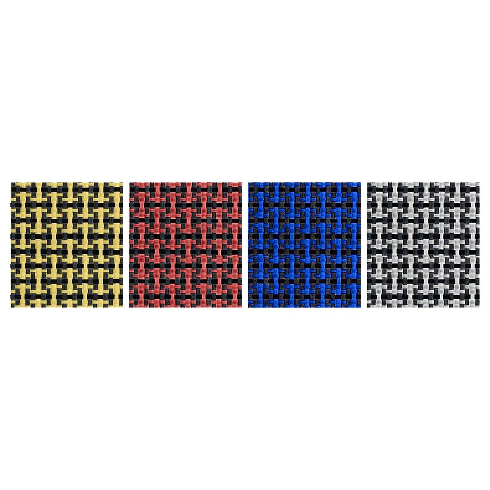 Yellow Kevlar Fabric Used for Door Panels Seat Grid Pattern 1X1.5 Meters Best-Selling High-Quality Automotive Parts