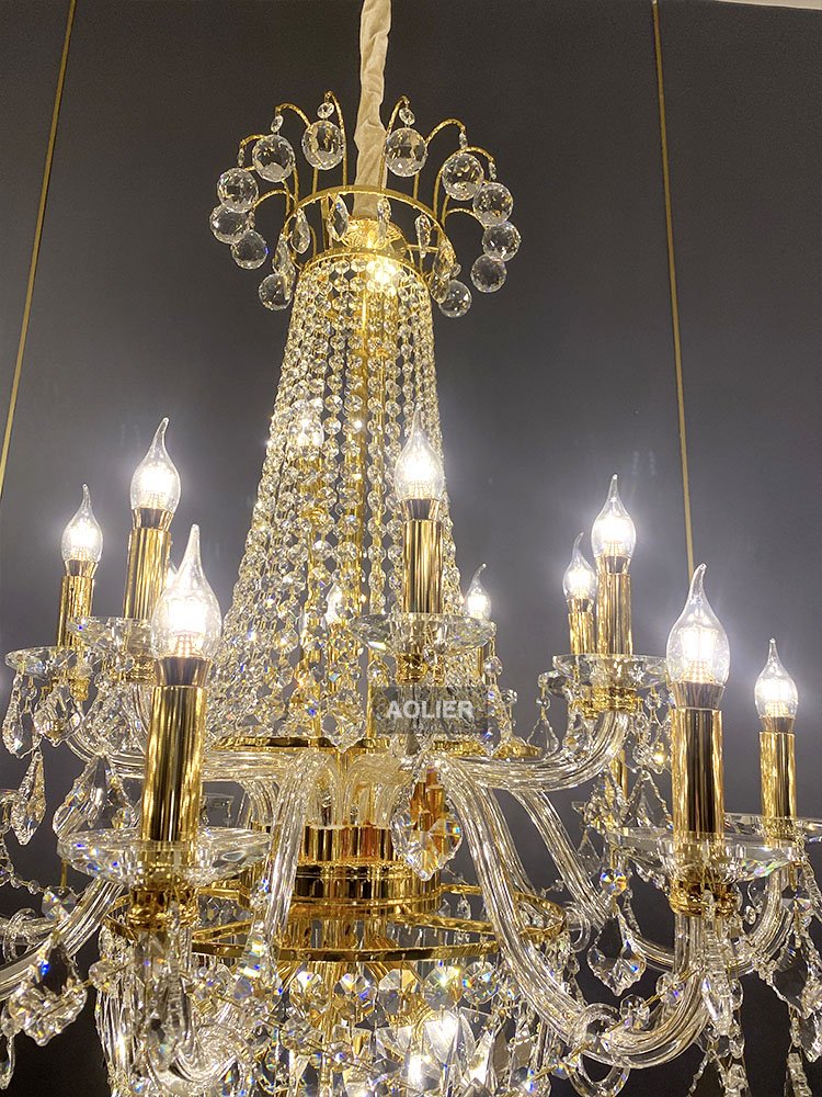 Made in China Classic Round Hotel extra Large Crystal Chandelier for Weddings Crystal Chandelier Ceiling Luxury Hanging Lights