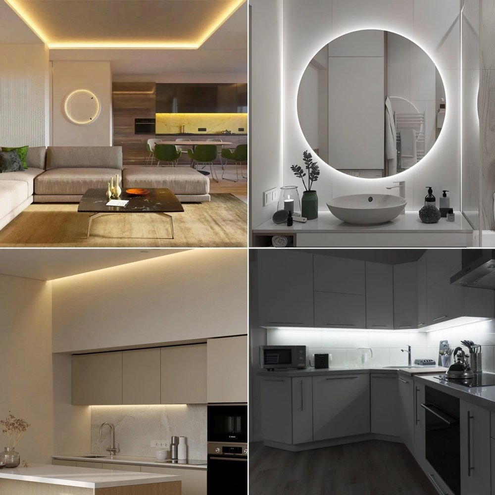 High Quality Flexible Cob Led Strip Light High Density Without Light Spot Decorative Lighting 24v 12v 8mm 5mm 3mm 320 480LED