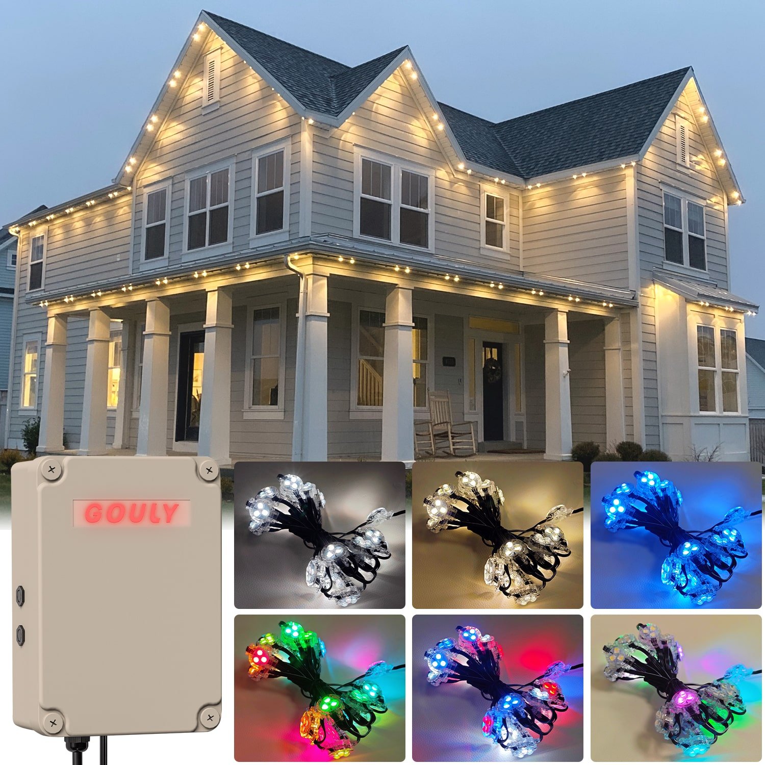Rgbw Led Pixel Point Light Ws2811 IP68 Waterproof Outdoor Smart Wifi Control Christmas Holiday Led Pixel Point Lights