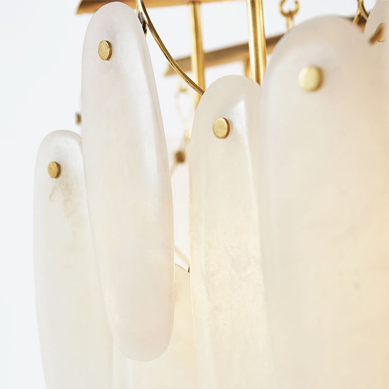Customized High End Luxury Alabaster Lights Decoration Hanging Lights Living Room Restaurant Light Luxury Modern Chandelier