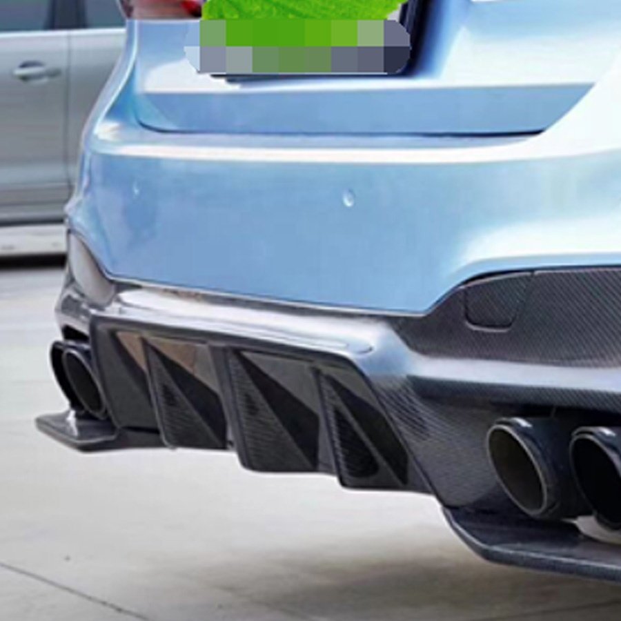 Car Accessories Carbon Fiber Rear Diffuser Lip Splitter With Lights For BMW 5 Series G30 G38 M5 F90 2018-2020