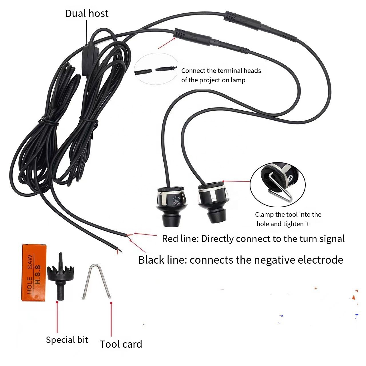Factory Wholesale Accessories for Other Car Lights Led Projector Light for Car Angel Wings Car Light