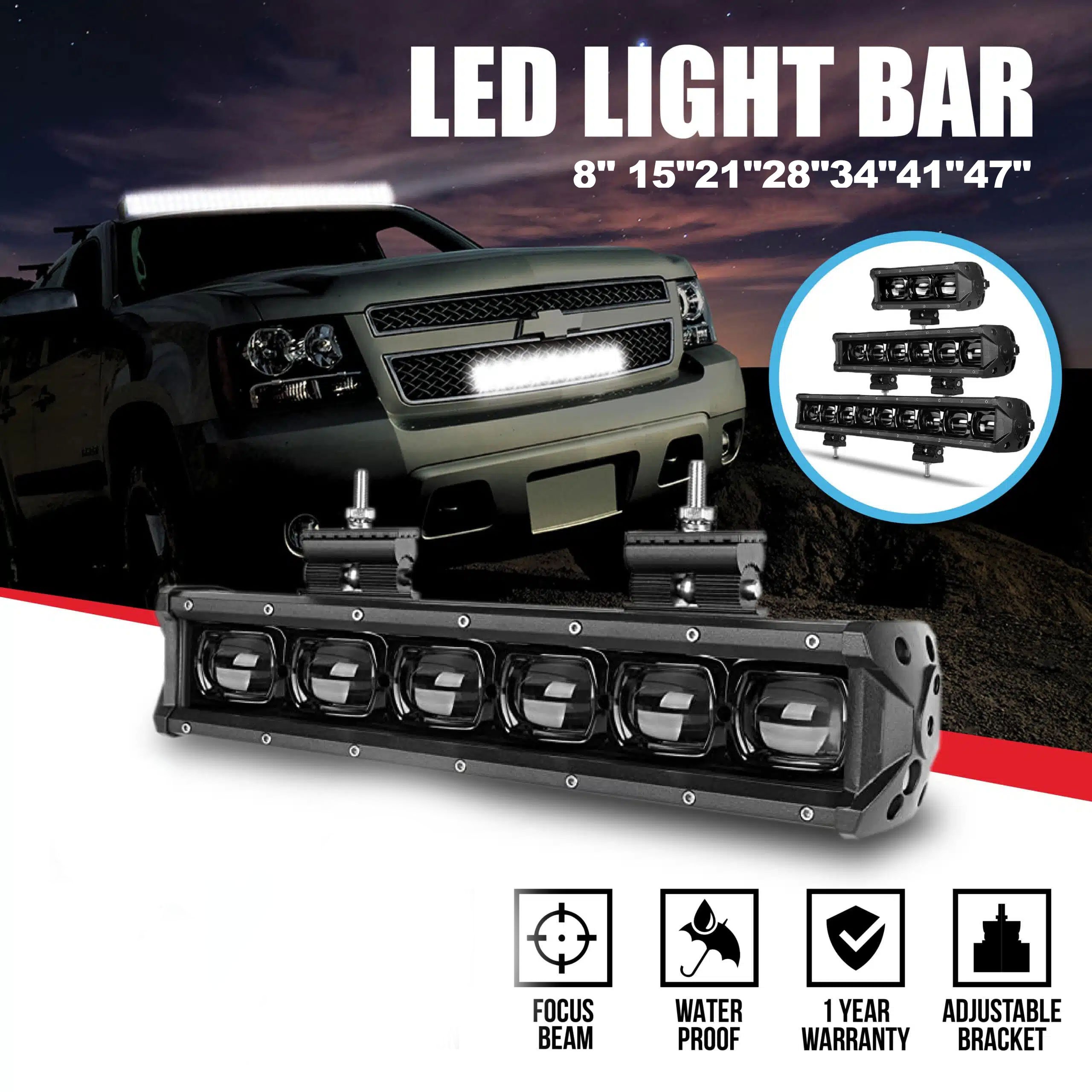 Off Road LED Bar 12V 24V Combo LED Light Bar Work Light for Car Truck Suv 4x4 Atv LED Light bar