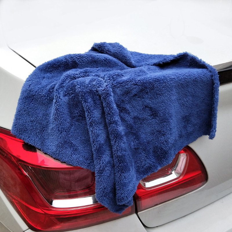 Coral Fleece Car Care Detailing Cleaning Cloth Towel 500gsm Edgeless Plush Microfiber Car Wash Polishing Drying Towel