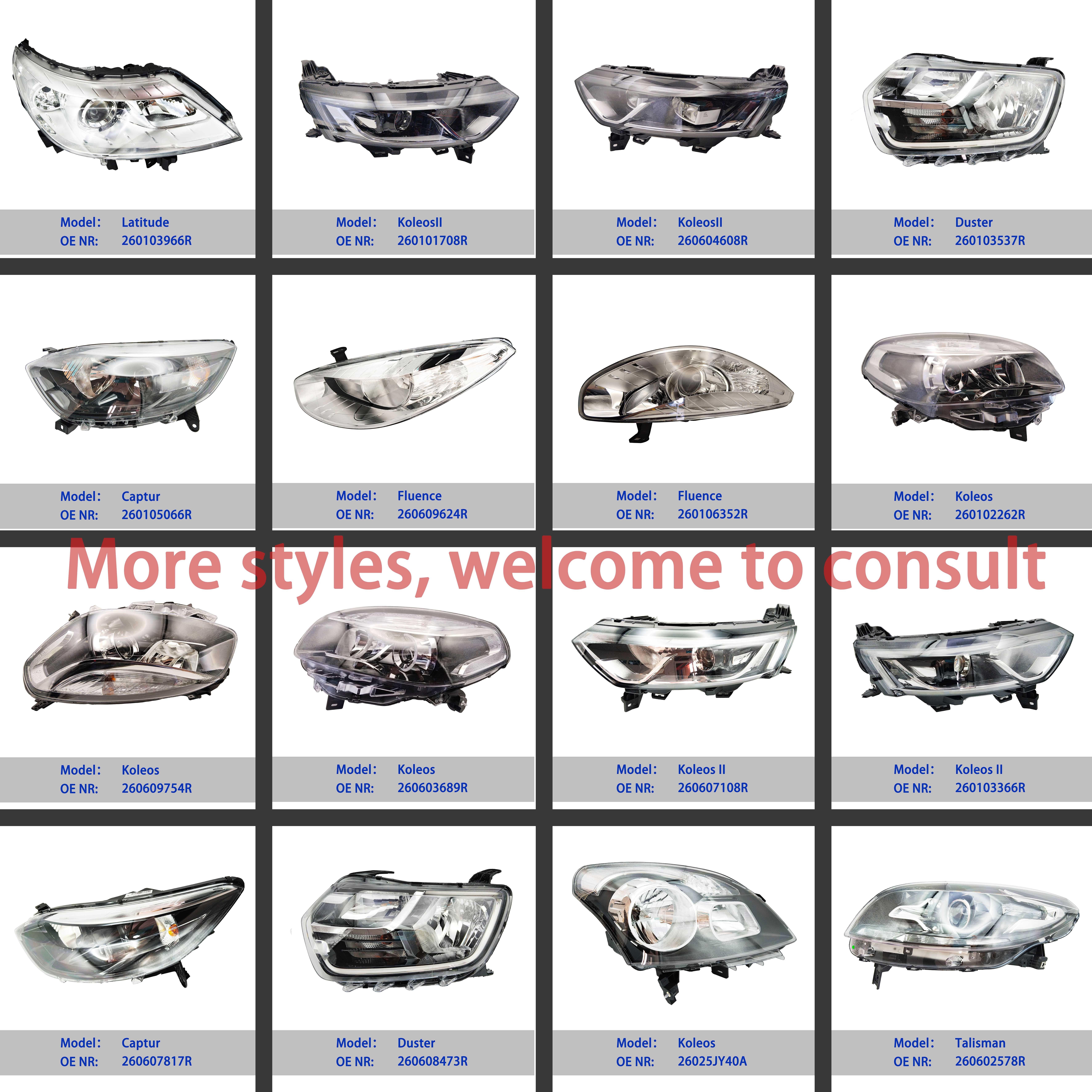 Headlights Headlamps For Renault's Captur.LAMP ASSY-HEAD.LH 260607817R.Renault Parts.