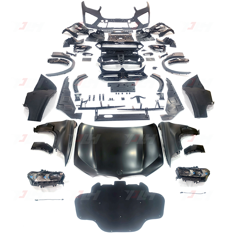 Body Kit For Bmw X6 E71 2007-2015year Upgrade to 2024year G06 Lci X6M Style Bodykit without Rear View Mirrors Side Skirts