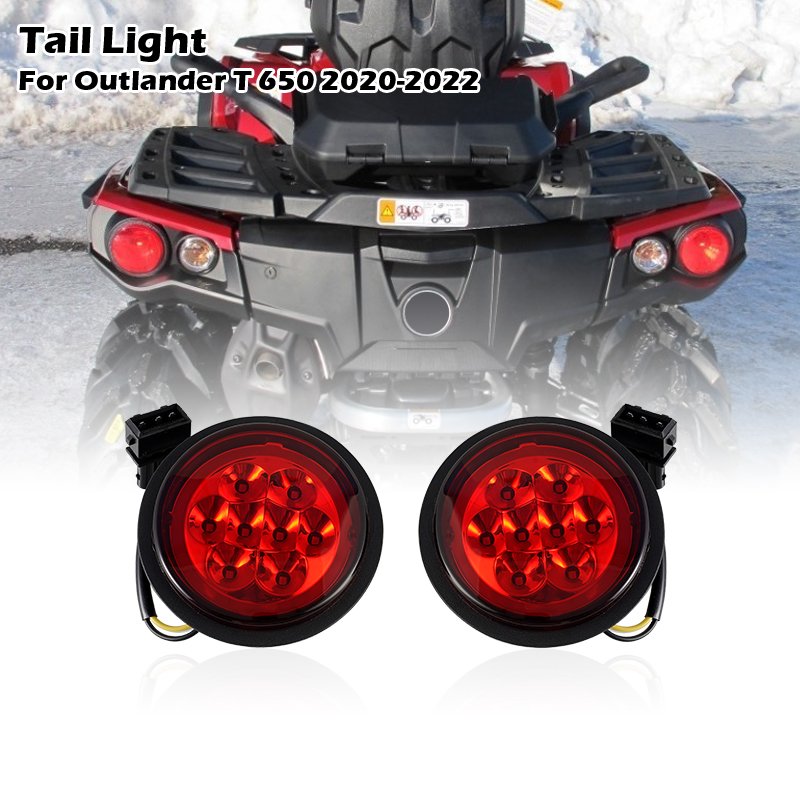YongJin UTV Lighting Systems Red Tail Light Stop Light Brake Lamp For Can Am Outlander T650 2020-2022