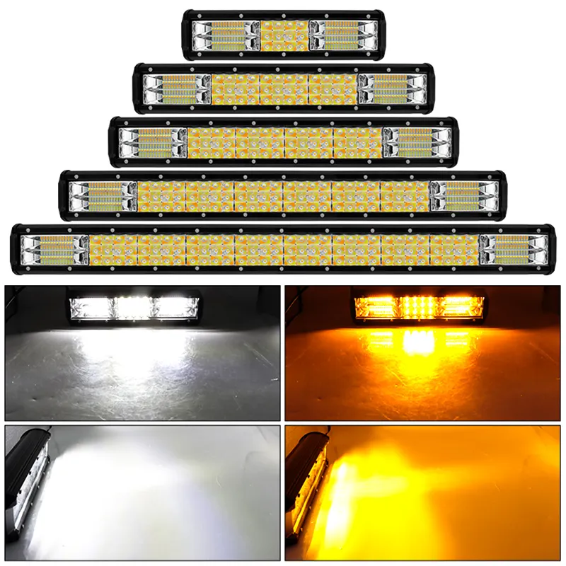 Straight Led Light Bar 22'' 384W Offroad 4x4 Led Bar 6500K Waterproof for Truck UAZ SUV Vehicle Car Running Lights
