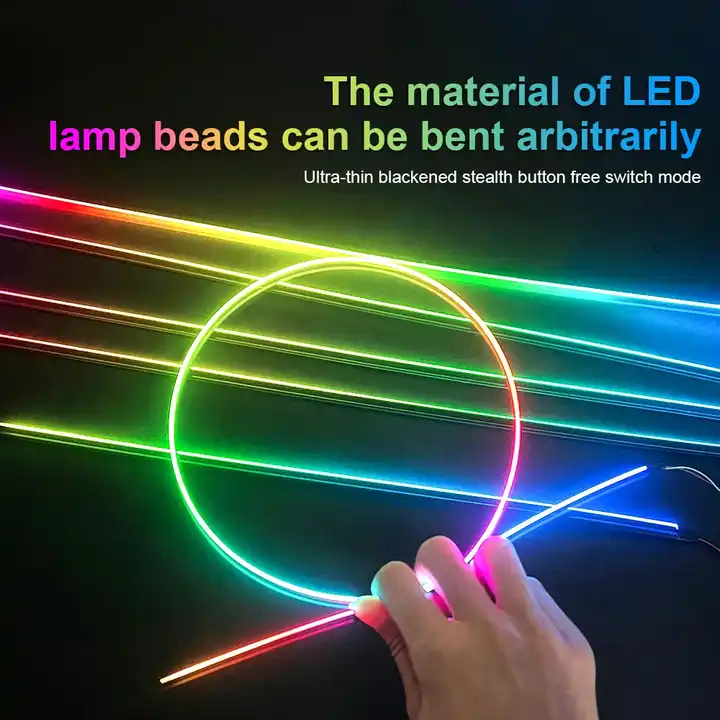 Car Accessories Light Ambience Lamp Line Car Lights Neon Car LED RGB Symphony Neon Interior Atmosphere Light Strip
