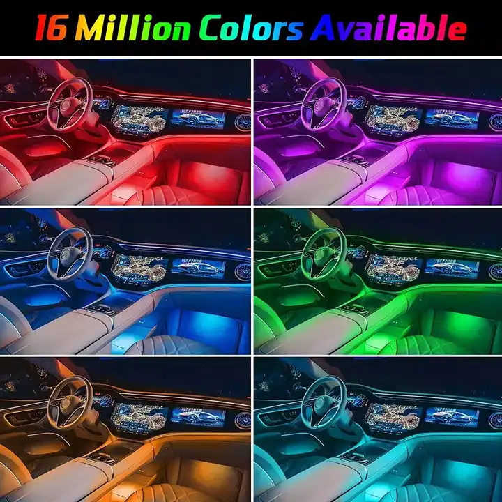 Car Accessories Light Ambience Lamp Line Car Lights Neon Car LED RGB Symphony Neon Interior Atmosphere Light Strip