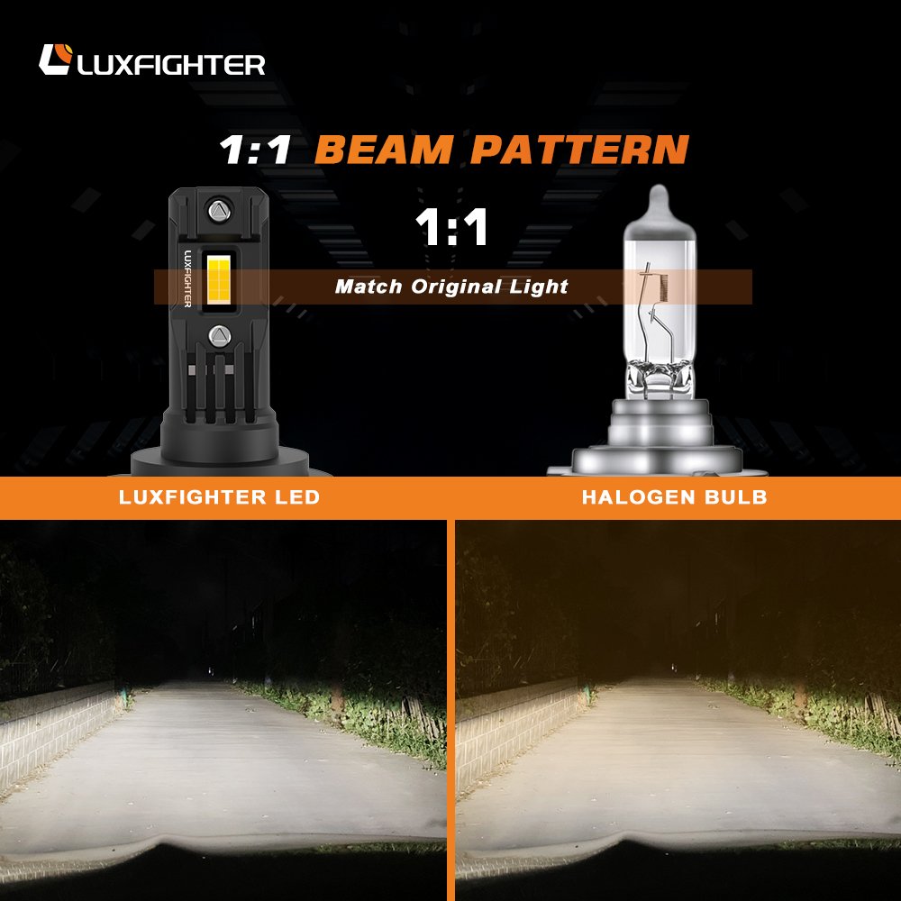 LUXFIGHTER Luz Led H11 LED Headlights Bulb Bombillas H1 Cars Para Led Headlight Faro Led H7 Luces Bombillo Led H4