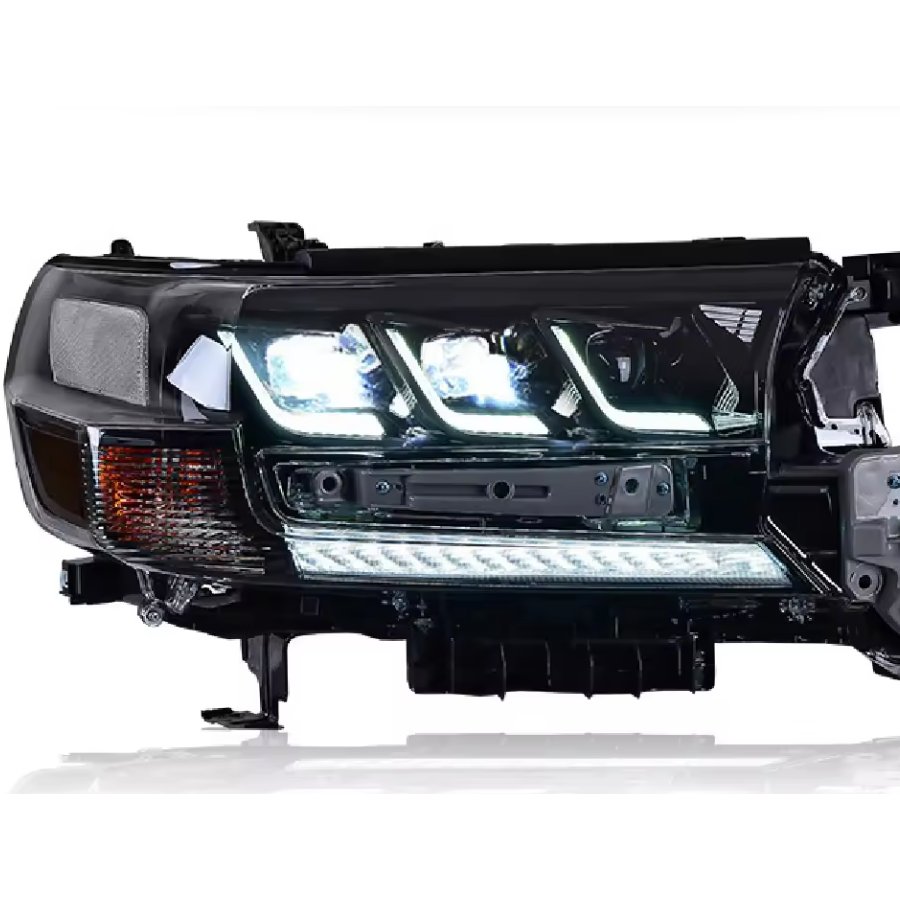 Lexus Design Modify Auto Parts Accessories Three Light Front Head Light Lamp Headlight Led Set For Toyota Lc200 2016