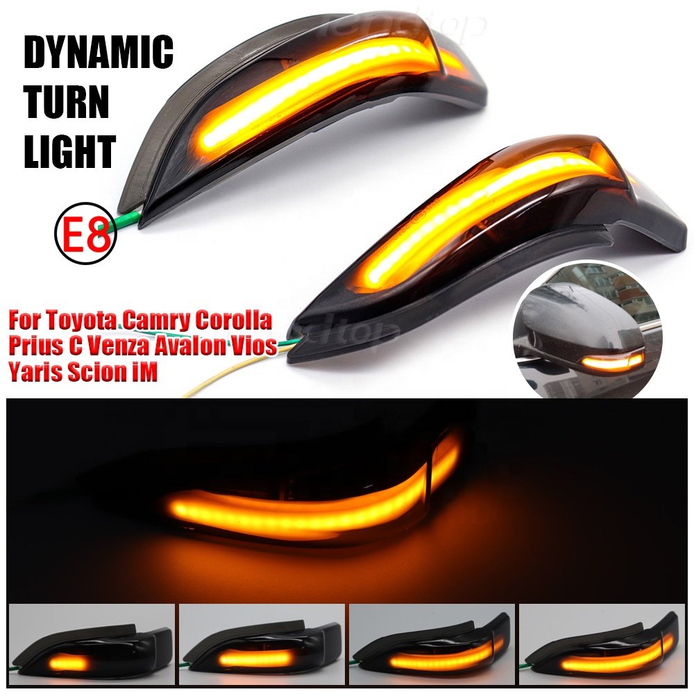 Dynamic Car Side LED Turn signal Lights For Toyota Corolla Camry Prius Vios CHR Yaris Venza Avalon Altis Mirror indicator lamp