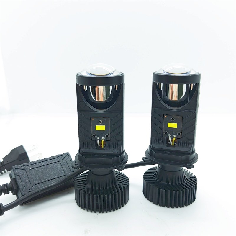 Car Led Projector Lens T9 H4 Auto Lighting Projector Led h4 Mini Lens Led Headlights For Motorcycle Car