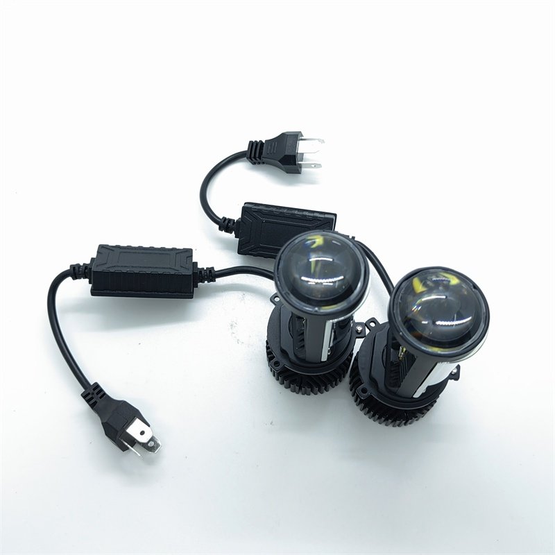 Car Led Projector Lens T9 H4 Auto Lighting Projector Led h4 Mini Lens Led Headlights For Motorcycle Car