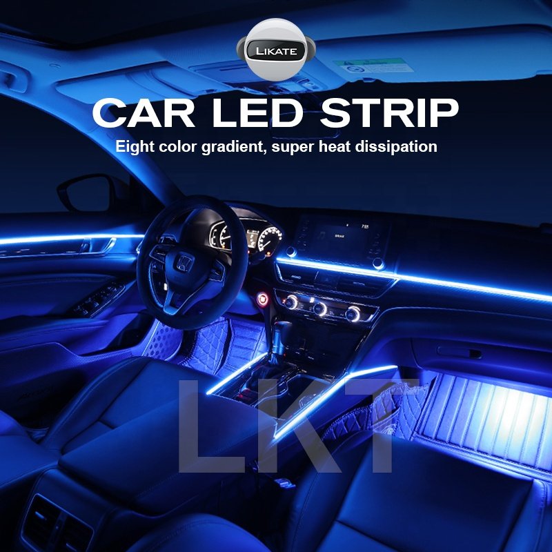 Fiber Optic Lights App Control For Car Interior Waterproof Led Guide Ambient Lighting Led Others Car Light Accessories
