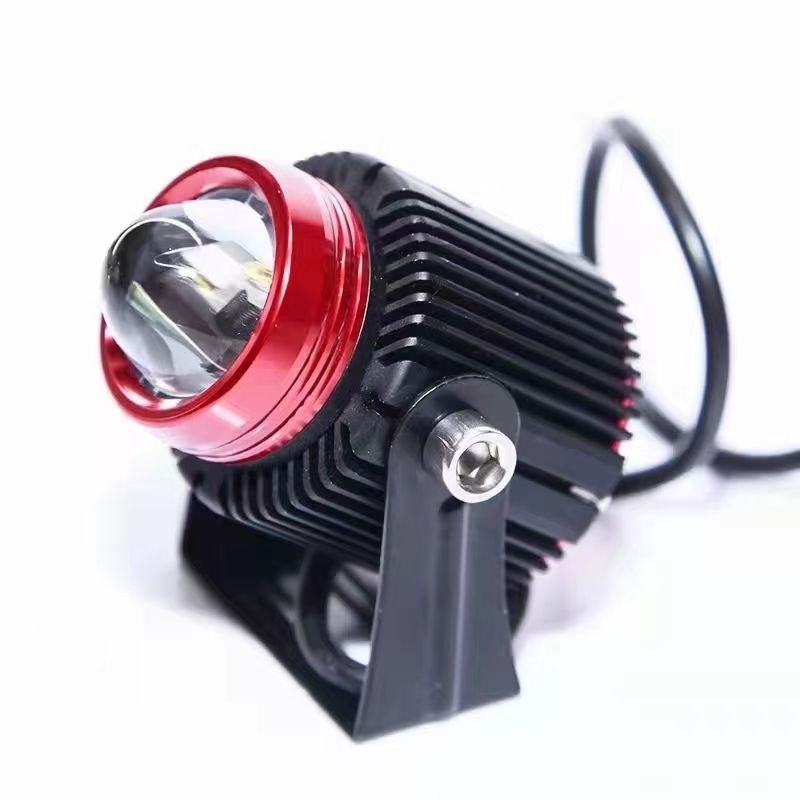 motorcycle Auto Mini Bi-LED Projector Lens High/Low Beam Universal Fog Lights 12V Fast Bright Car Retrofit