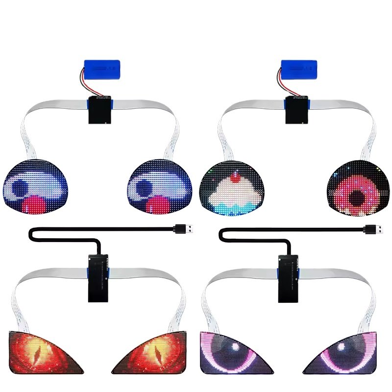 32*24 pixel RGB led eyes screen Phone control animated Car Headlight display LED Eye programmable winking eye led display