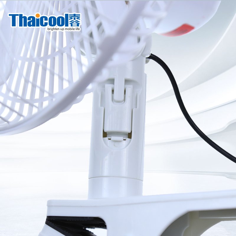 Thaicool dc fan 12v factory car accessories mini fan for car truck portable cooling electric car fan with LED light