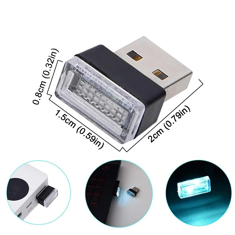 Mini USB interface LED Car Ambient Light Auto Interior Decorative Atmosphere Lamp Neon Styling Light For Car Interior Decorative