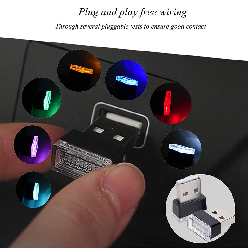 Mini USB interface LED Car Ambient Light Auto Interior Decorative Atmosphere Lamp Neon Styling Light For Car Interior Decorative
