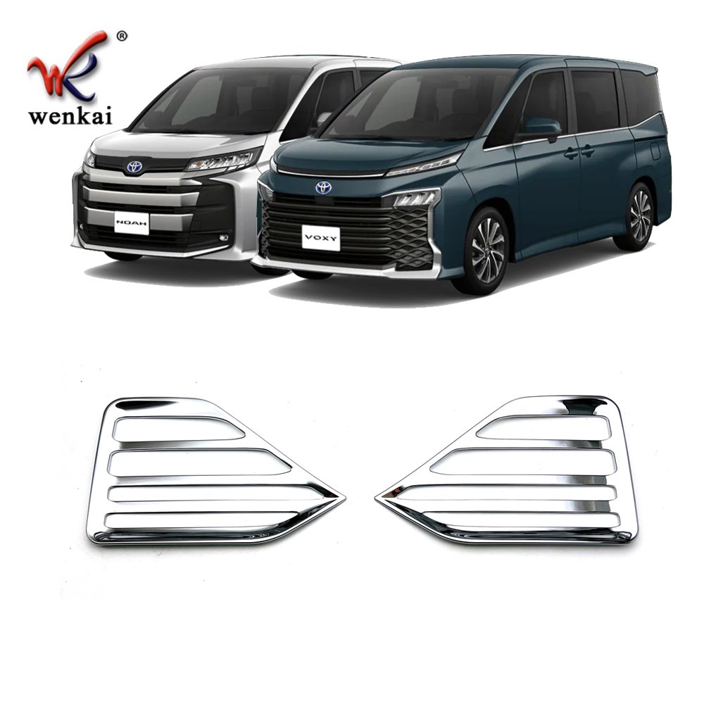 ABS Chrome For Toyota Voxy Noah 2022 Rear Bumper Fog Light Lamp Cover Trim Car Exterior Accessories