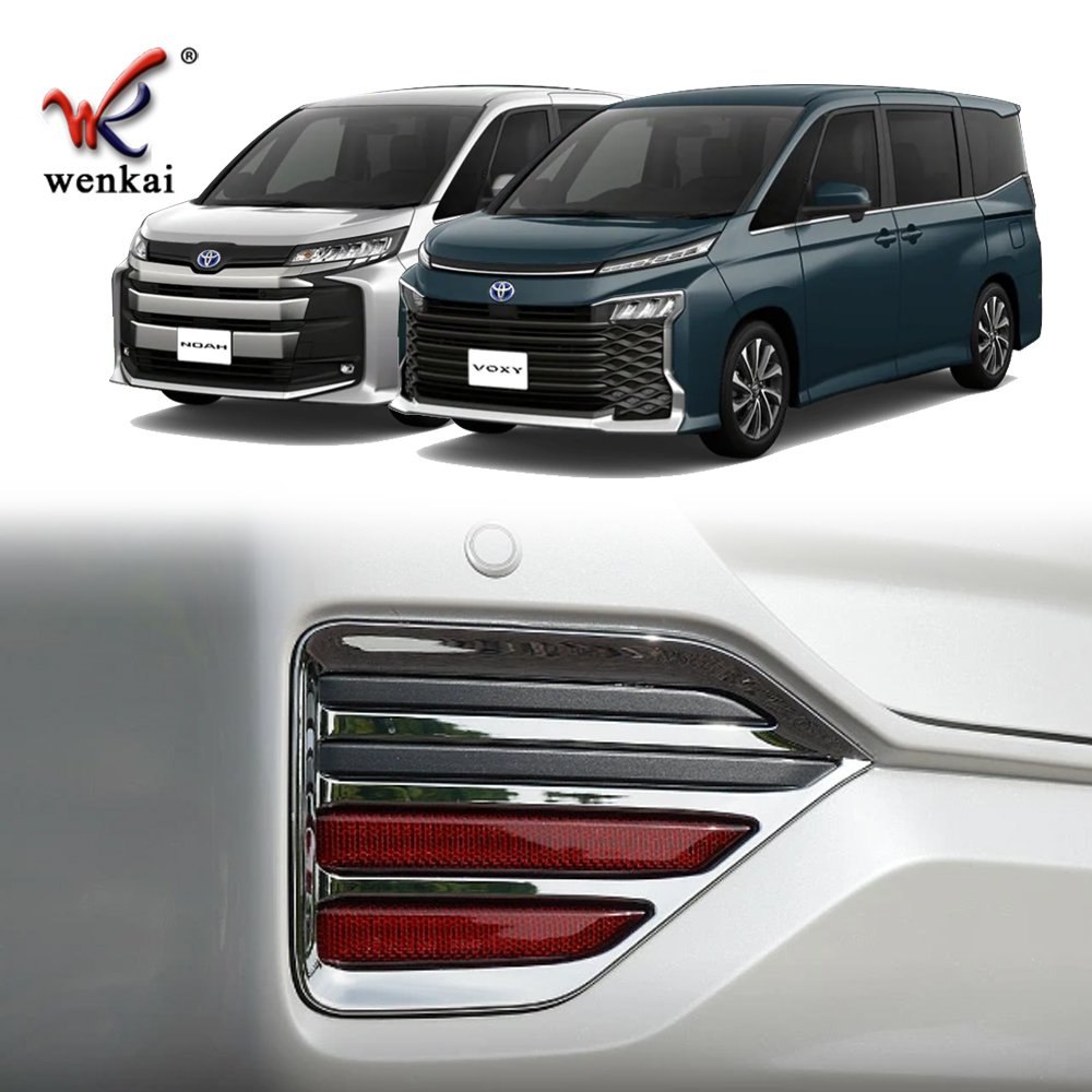 ABS Chrome For Toyota Voxy Noah 2022 Rear Bumper Fog Light Lamp Cover Trim Car Exterior Accessories