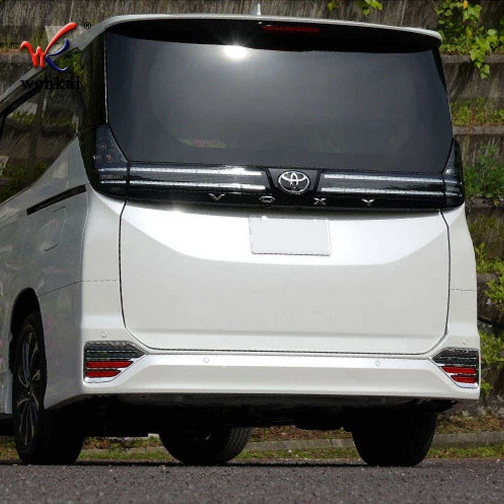 ABS Chrome For Toyota Voxy Noah 2022 Rear Bumper Fog Light Lamp Cover Trim Car Exterior Accessories