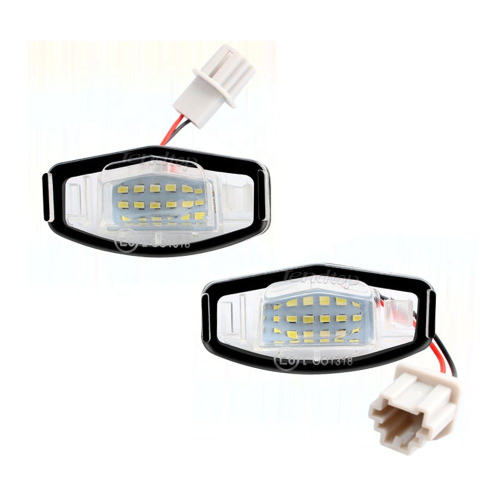 CAR accessories LED License Number Plate Light For Honda Civic Accord Odyssey Pilot Acura MDX TSX ILX RDX RL License Plate Lamps