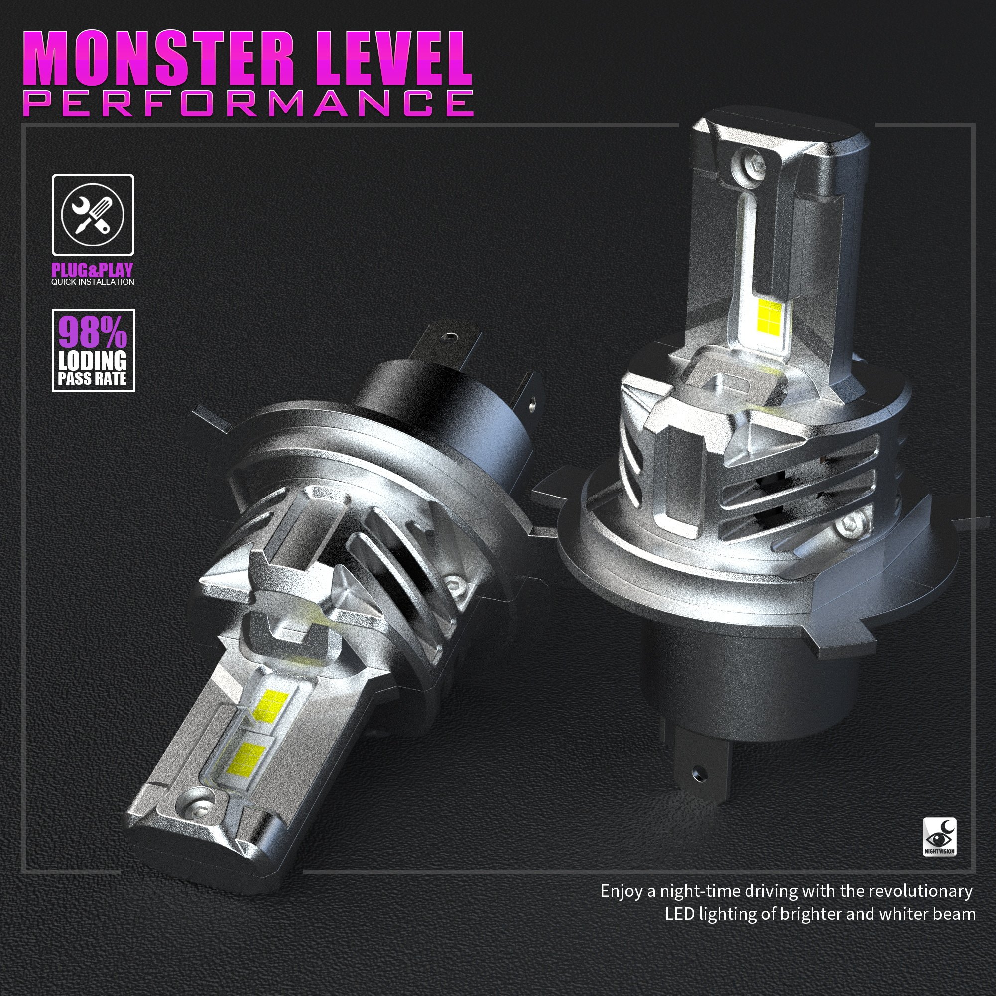 X-7SEVEN Auto lighting system Led headlight kits 16000LM H8 H10 H7 H1 H11 H16 9005 9006 9012 led headlights with car led bulbs