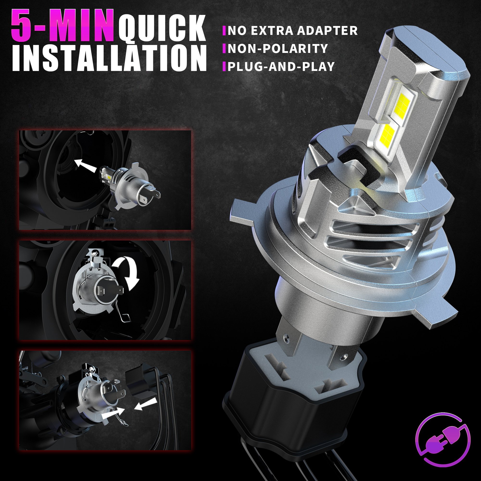 X-7SEVEN Auto lighting system Led headlight kits 16000LM H8 H10 H7 H1 H11 H16 9005 9006 9012 led headlights with car led bulbs