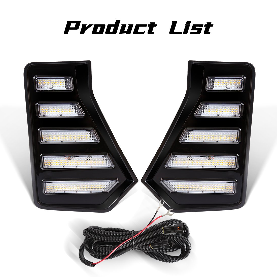 Factory Supply Car Accessories Front LED Fog Light Fog Lamp For Toyota Tacoma 2024 LED Daytime Running Light 12V DRL