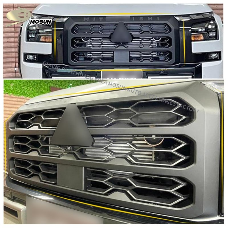 Auto Front Grille Mesh 4x4 Grill Deflector Bumper Deflector Honeycomb Bumper For TRITON L200 2024+