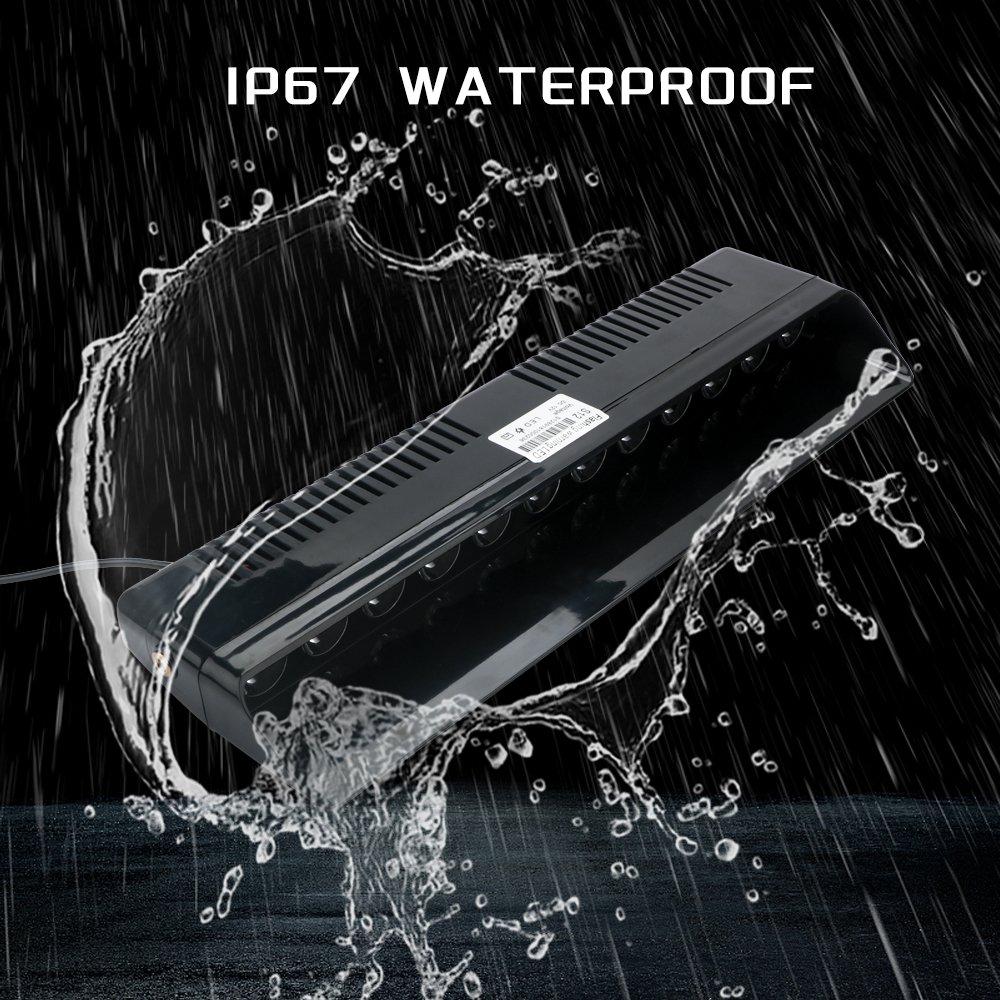 PUERXIN Laser Warning Fog Light for Cars Front Windshield Auto Led Bar Flashing Mode Warning Lamp Car Emergency Strobe Light