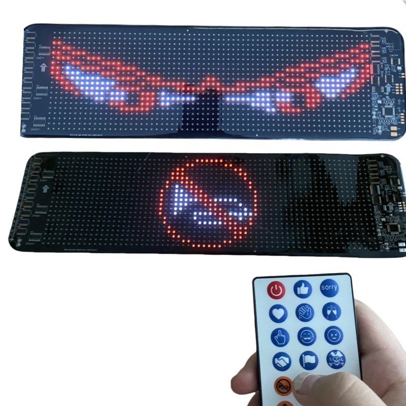 Popular Animated Devil Eyes Display App Control Flexible LED Panel Smart Scrolling Message Soft LED Sign Screen for Trucks