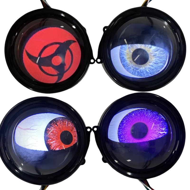 3.0 inch 8 models led devil eyes Dynamic blinking demon eyes decorate projector headlight