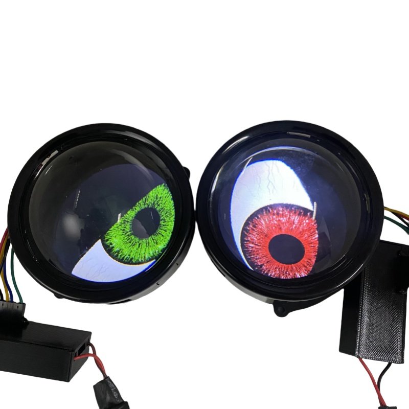 3.0 inch 8 models led devil eyes Dynamic blinking demon eyes decorate projector headlight