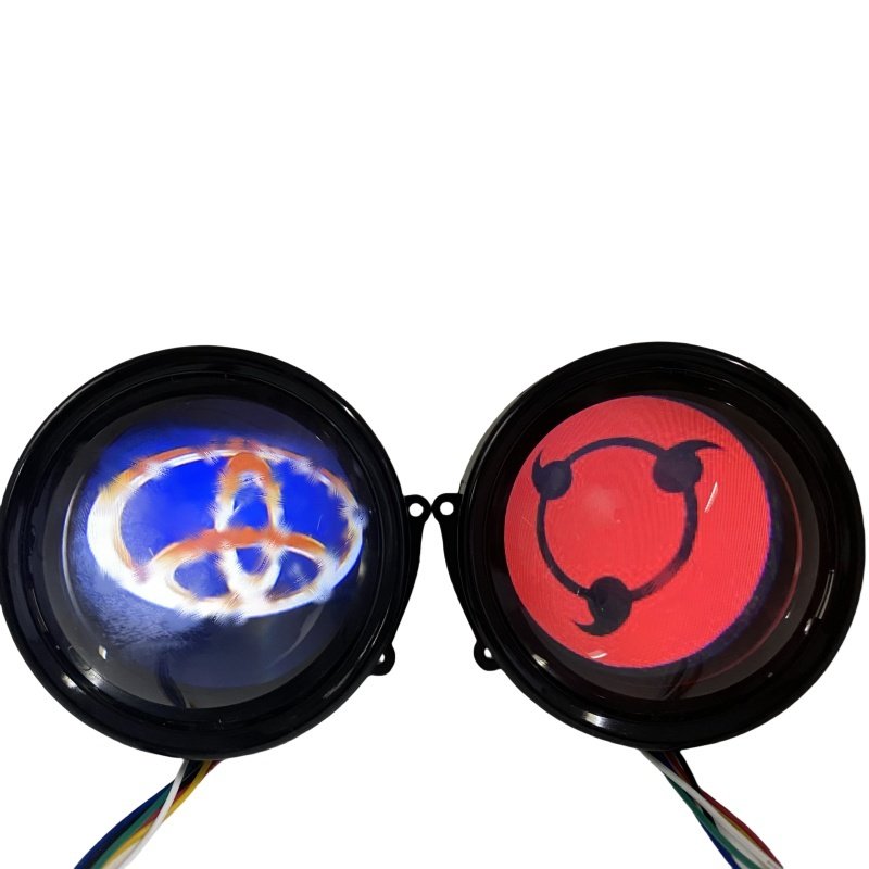 3.0 inch 8 models led devil eyes Dynamic blinking demon eyes decorate projector headlight