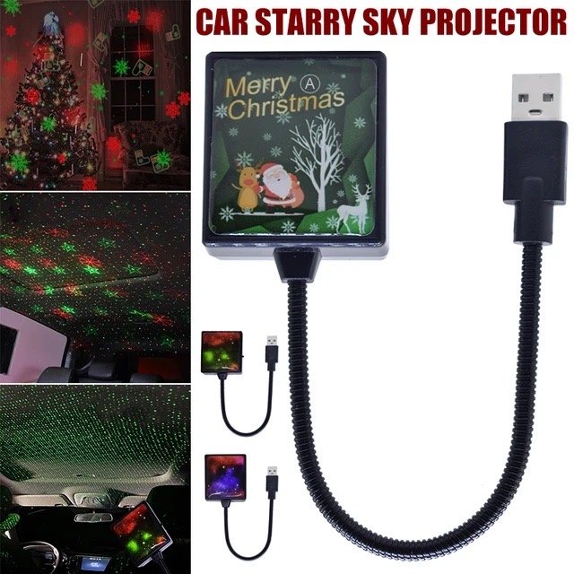 Elegant LED Music Rhythm Interior Sky Lights 12V Christmas Car Accessories with Multiple Levels of Flashing Light Bars