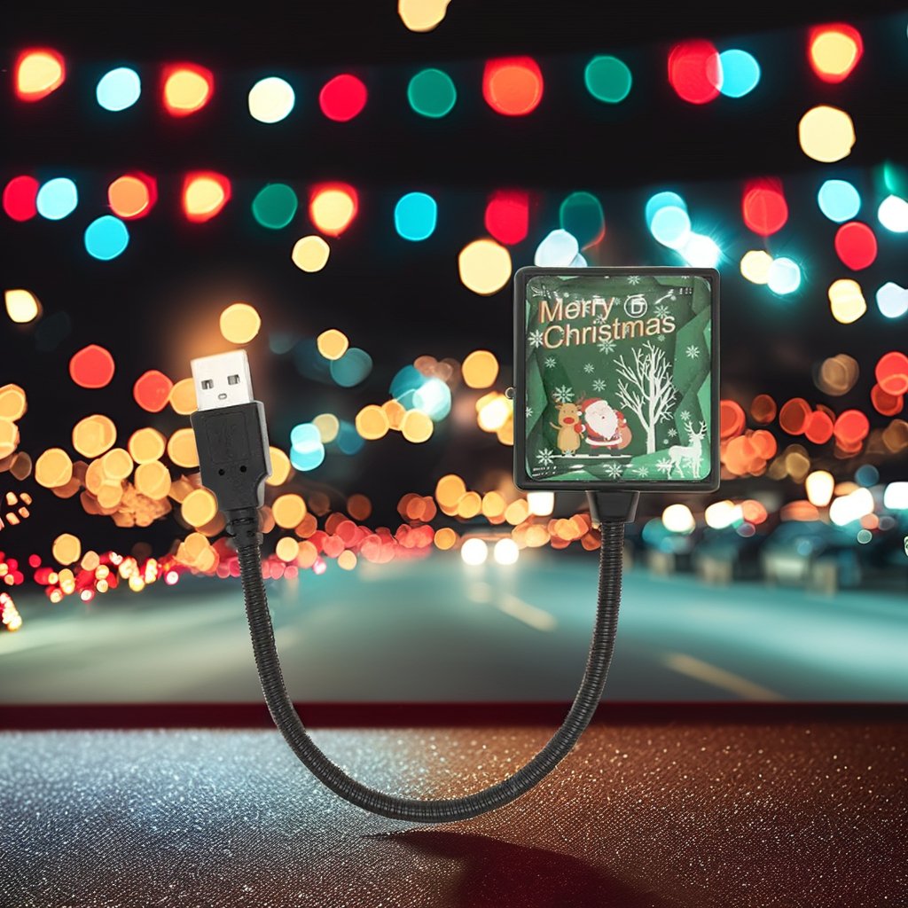 Elegant LED Music Rhythm Interior Sky Lights 12V Christmas Car Accessories with Multiple Levels of Flashing Light Bars
