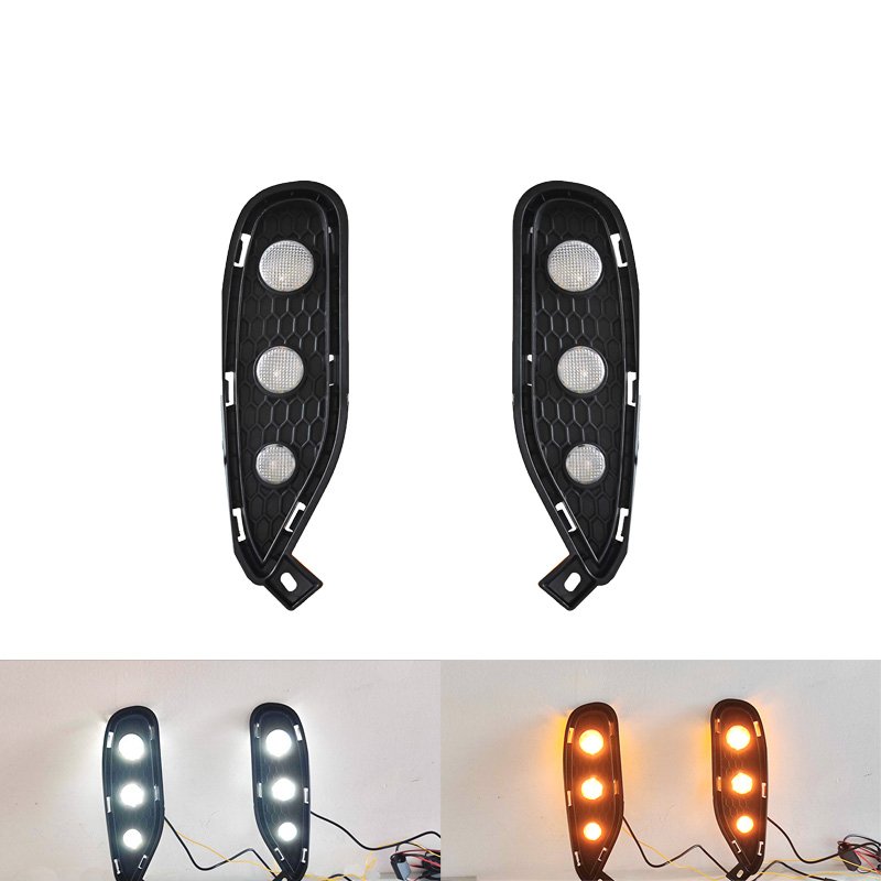 Modified LED Daytime Running Lights Fog Lights Turn Signals Front Bar Decorative Lights For BYD Song plus 2021